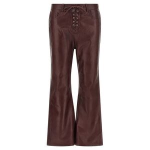 Rotate Birger Christensen Women Flared Leather-Effect Pants